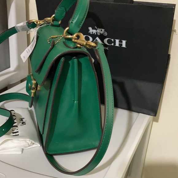 Coach Tabby Top 20 Mixed leather Green - Picture 3 of 9